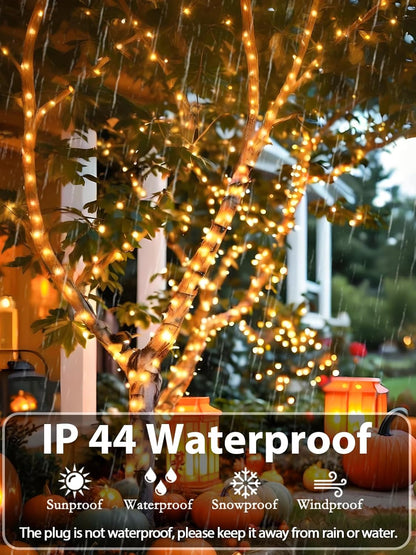 Upgraded 82FT 200 LED Christmas String Lights Outdoor/Indoor (Extendable Green Wire, Ultra-Bright with 8 Modes, UL Certified), Fairy String Lights for Xmas Tree Holiday Party Decoration, Warm White